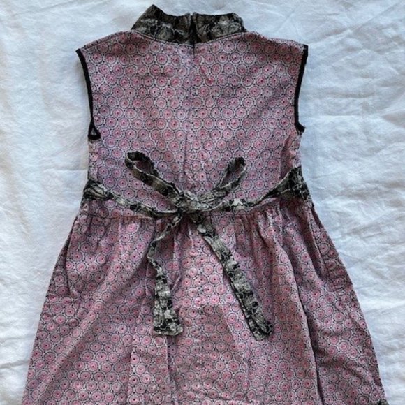 Redfish Kids sleeveless dress, size 6T, pink and black pattern - Picture 3 of 5
